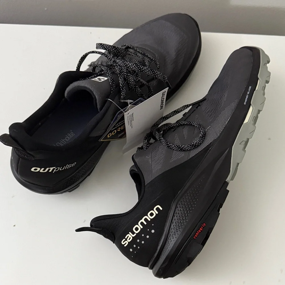 Salomon Men's Black and Gray Athletic Shoes - Picture 3 of 5